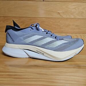 Adidas Adizero Boston 12 Size 10 Womens HQ2170 Grey Silver Running Shoe